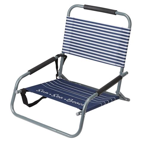 chaise de plage basse pliante design marine (GiFi510305X)  Chaise de