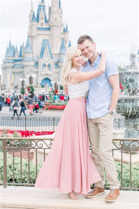 Disney Princess Themed Engagement Shoot At Disney World Disney