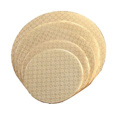 Gold Round Cake Drum 6 X 12 Inches Mia Cake House