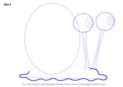 Learn How To Draw Gary The Snail From Spongebob