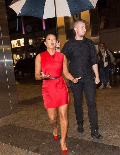 Mel B Shows Off Toned Legs In Shiny Red Minidress And Matching Stilettos Daily Mail Online