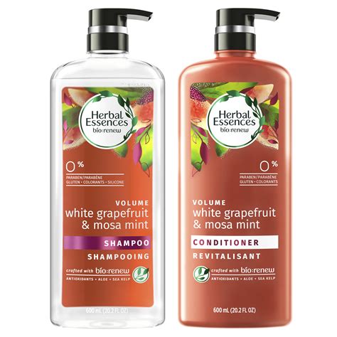 Herbal Essences Biorenew White Grapefruit And Mosa Mint Shampoo And
