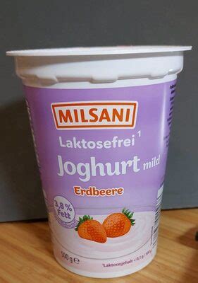 Joghurt Laktosefrei Erdbeere Milsani G