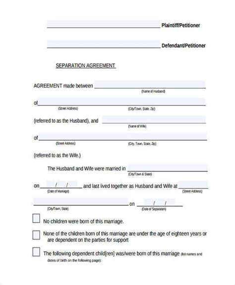 What is the difference between a postnuptial agreement and a separation agreement in north carolina? FREE 8+ Separation Agreement Forms in PDF | MS Word