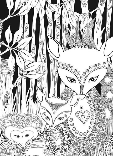 Coloring Page Woodland Coloring Pages Forest Coloring Book Animal