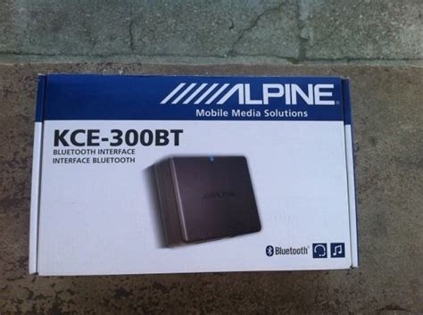Alpine Kce 300bt Bluetooth Interface