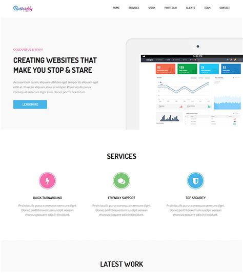 Free Bootstrap Landing Pages Templates