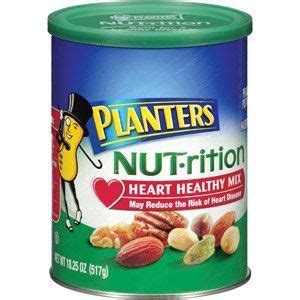 There's no oil required, and your meals have up to 70% fewer calories from fat vs. Planters NUTrition Heart Healthy Nut Mix 1825oz Canister ...