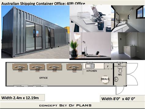 Transportable Office 40 Foot Shipping Container Office Etsy