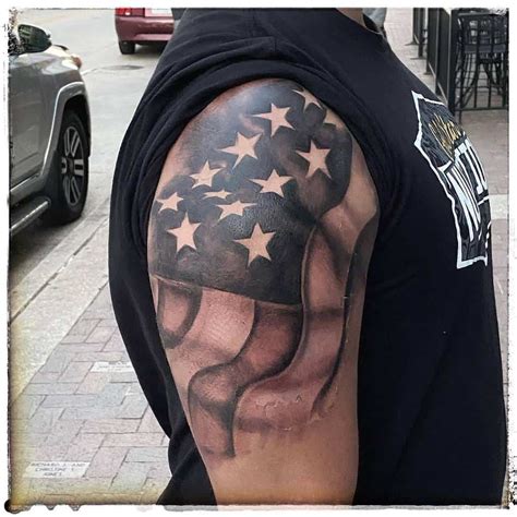 Top 89 American Flag Sleeve Tattoo Ideas - [2021 Inspiration Guide]