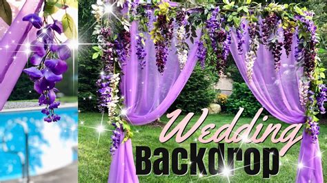 You can use it for cake fillings or toast spread. How to Make a Wedding Backdrop | Purple Wisteria Floral ...