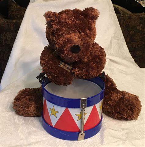 Ma Brewster Bear By Mary Meyer And Tin Drum By Schylling Shown In Baby