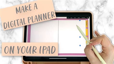 Make Your Own Digital Planner On Your Ipad Youtube