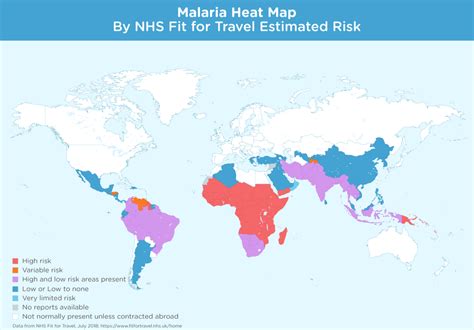 Malaria World Map Of Estimated Risk — Green Strike International