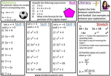 Our mathematics resources are perfect for use in the classroom or for additional home learning, and are excellent year 7 maths practice material. Algebra Maths Differentiated Worksheets