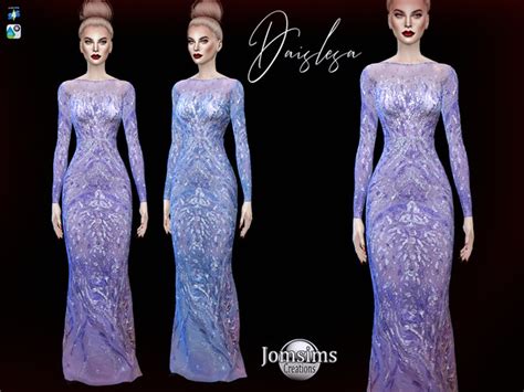 Jomsims Daislesa Dress Dresses Sims 4 Mods Clothes Haute Couture
