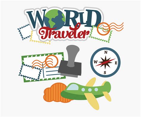 Cute Travel Clipart Free World Traveler Clip Art Hd Png Download