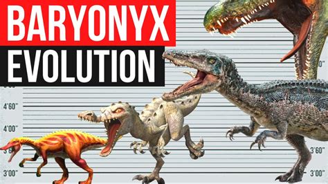 Baryonyx Evolution 2005 2022 Jurassic World Dominion Jurassic Evolution Youtube