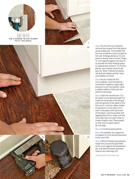 As long as the subfloor is clean and vinyl vs. Installing a vinyl plank floor. Do It Yourself Magazine | Vinyl plank flooring, Vinyl plank ...