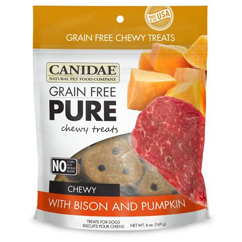 Canidae Grain Free Pure Bison And Pumpkin Chewy Dog Treats Petco