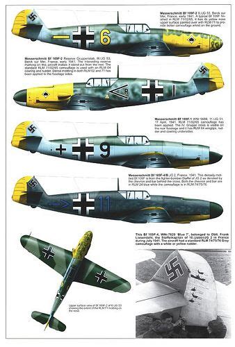 Bf F F F F And F Trop Variants Wwii Fighter Planes