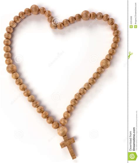 Chaplet Or Rosary Beads Heart Shape Royalty Free Stock Photos Image