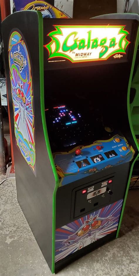 Midway Galaga Coin Op Arcade Machine Restored Original Cabinet EBay