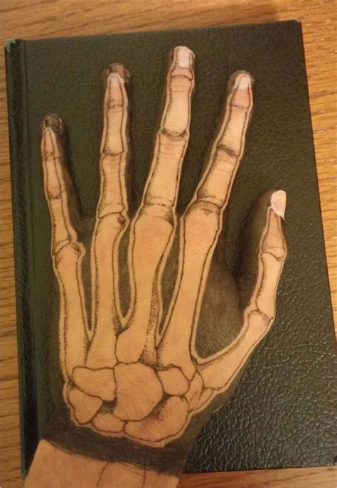 Stuff to draw on your hand. Excellent ink-on-flesh drawing of hand bones / Boing Boing