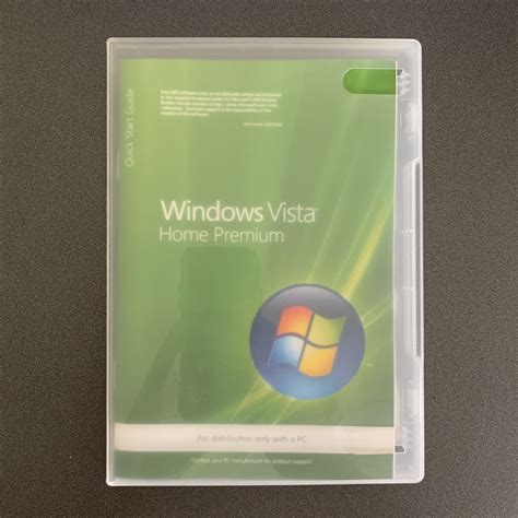Microsoft Windows Vista Home Premium Oem • 32 Bit • Dvd Product Key