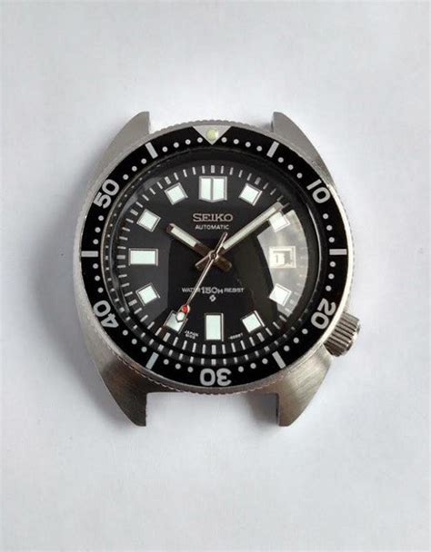 Fs Seiko 6105 8000 With Aftermarket Insertdialhands Mywatchmart
