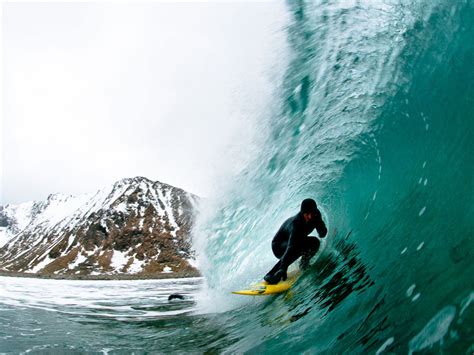 Surfing The Frigid Waters Of The Arctic Circle Condé Nast Traveler