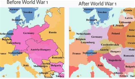Map Of Europe Before And After Ww1 10 Explicit Map Europe 1918 After