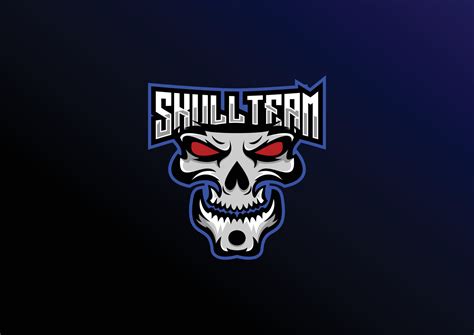 Skull Team Logo Design Mascot Gaming 24305777 Vector Art At Vecteezy