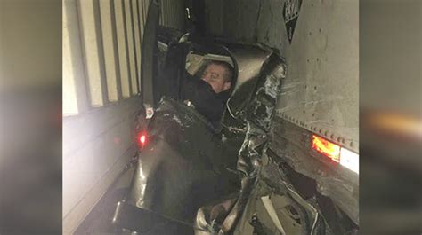 Man Crushed Between Semis Stuns Paramedics When He Walks Out Of