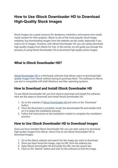 How To Use Istock Downloader Hd By Istock Downloder Issuu