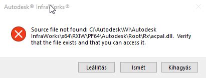 Source File Not Found For A Dll File When Installing Autodesk Products