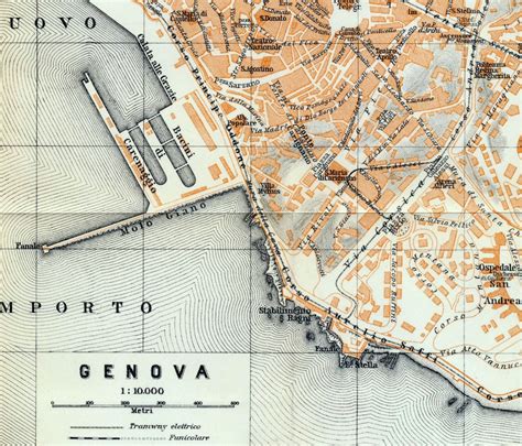 Genoa Italy Tourist Map