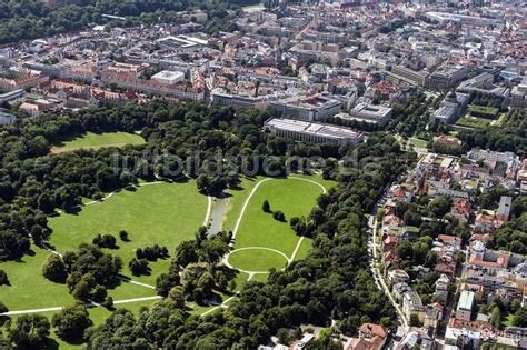 Luftbild M Nchen Erholungspark Englischer Garten Mit Schwabinger Bach