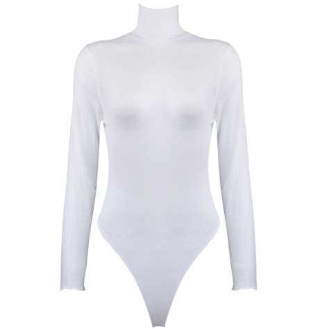 buy iiniim womens mesh see through sheer bodysuit leotard body stocking turtle neck bodystocking