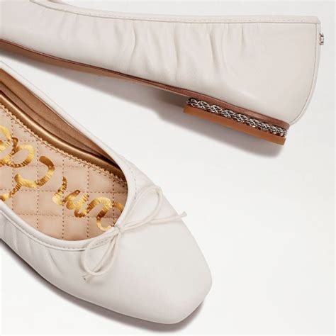 Sam Edelman Meg Ballet Flat Bright White Leather [samedelmando16cqop] 79 99 Sam Edelman