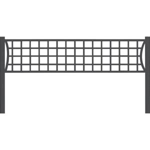 The international net heights for sitting volleyball teams are 3 feet 9.28 inches or 1.15 meters for men's teams, and 3 feet 5.34 inches or 1.05 meters for women's teams. Silhouette Design Store - View Design #1377: Volleyball Net