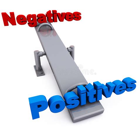 Negative Vs Positive Stock Illustration Illustration Of Balance 26508105
