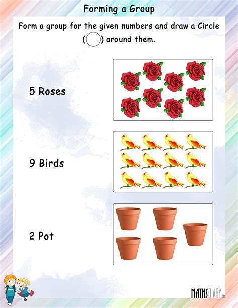 Forming A Group For Given Numbers Worksheets Math Worksheets