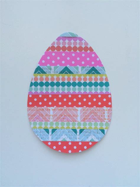 Pieced Paper Easter Egg — Being Spiffy Easter Eggs Piecings Paper