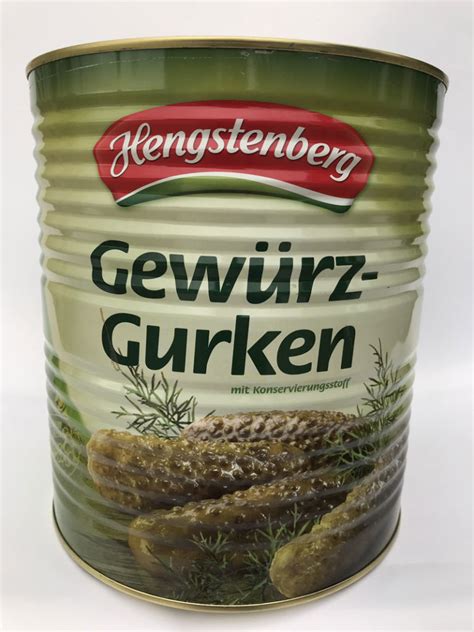 Hengstenberg Pickled Gherkins Tin Gourmet And More