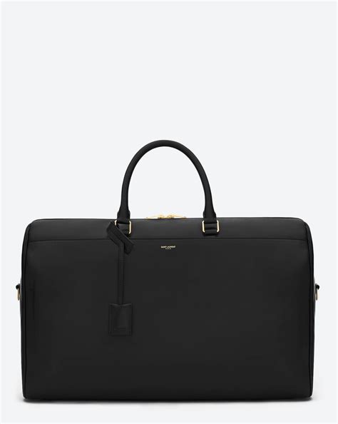Ysl Classic Duffle 48 Bag In Black Leather Leather Duffle Bag Bags