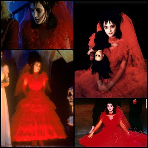 Discover more posts about beetlejuice x maitlands. Lydia Deetz red wedding dress | Beetlejuice wedding ...