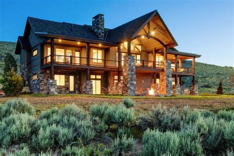 Modern Luxury Homes Exterior Rustic With Log Cabin Salt House Designs
