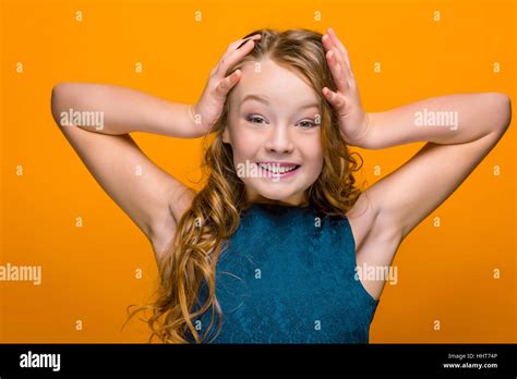 The Surprised Teen Girl Stock Photo Alamy