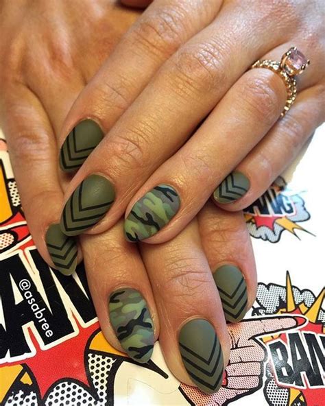50 Trendy Camouflage Nail Designs Camouflage Nails Green Nails Camo